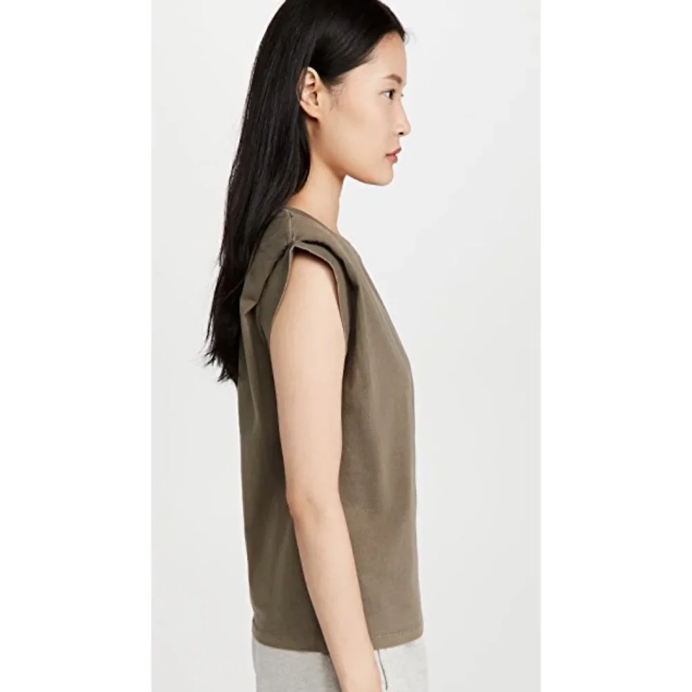 Anine Bing Tanner Tank In Green - Picture 11 of 13